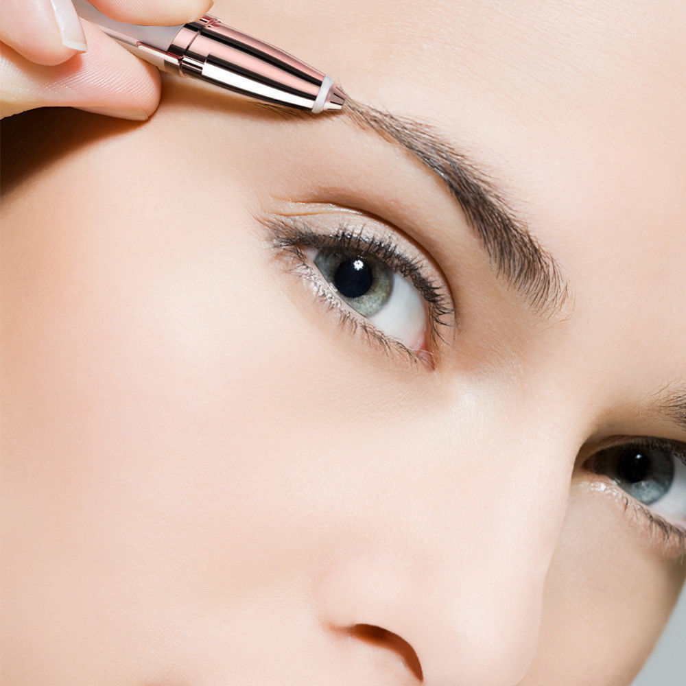 Luxurious Eyebrow Trimmer - Painless Electric Hair Remover for Flawless Brows